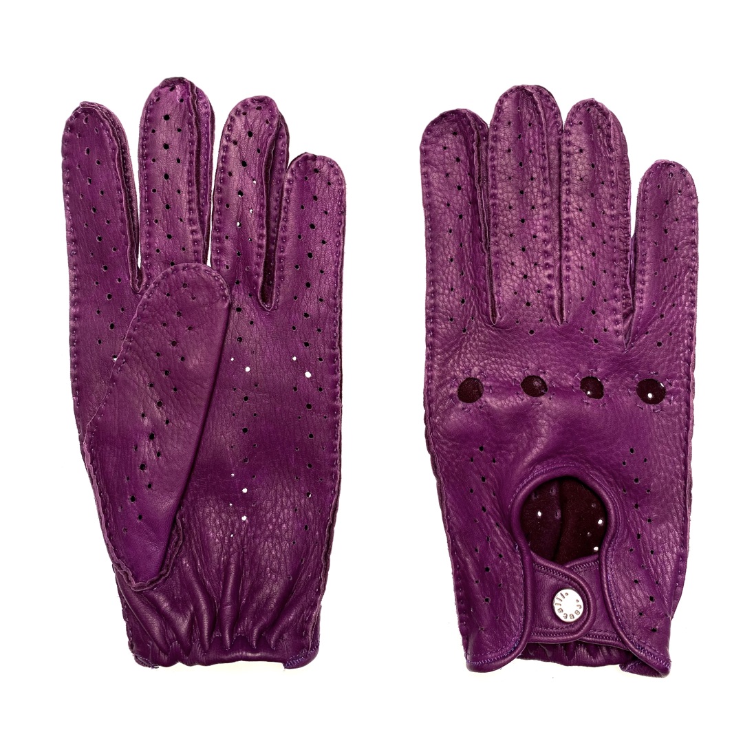 Guanti Da Guida Uomo In Pelle Di Pecora M&H Since 1978 | Traspiranti, Antiscivolo, 4 Taglie (S- XL), Colore Nero
